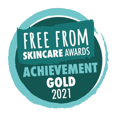 Free From Skincare Awards Achievement Gold 2021 badge